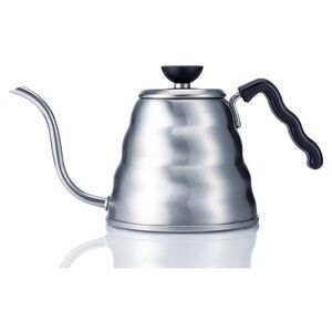 Hario V60 Drip Gooseneck Coffee Kettle 1.2L, Stainless Steel, Silver